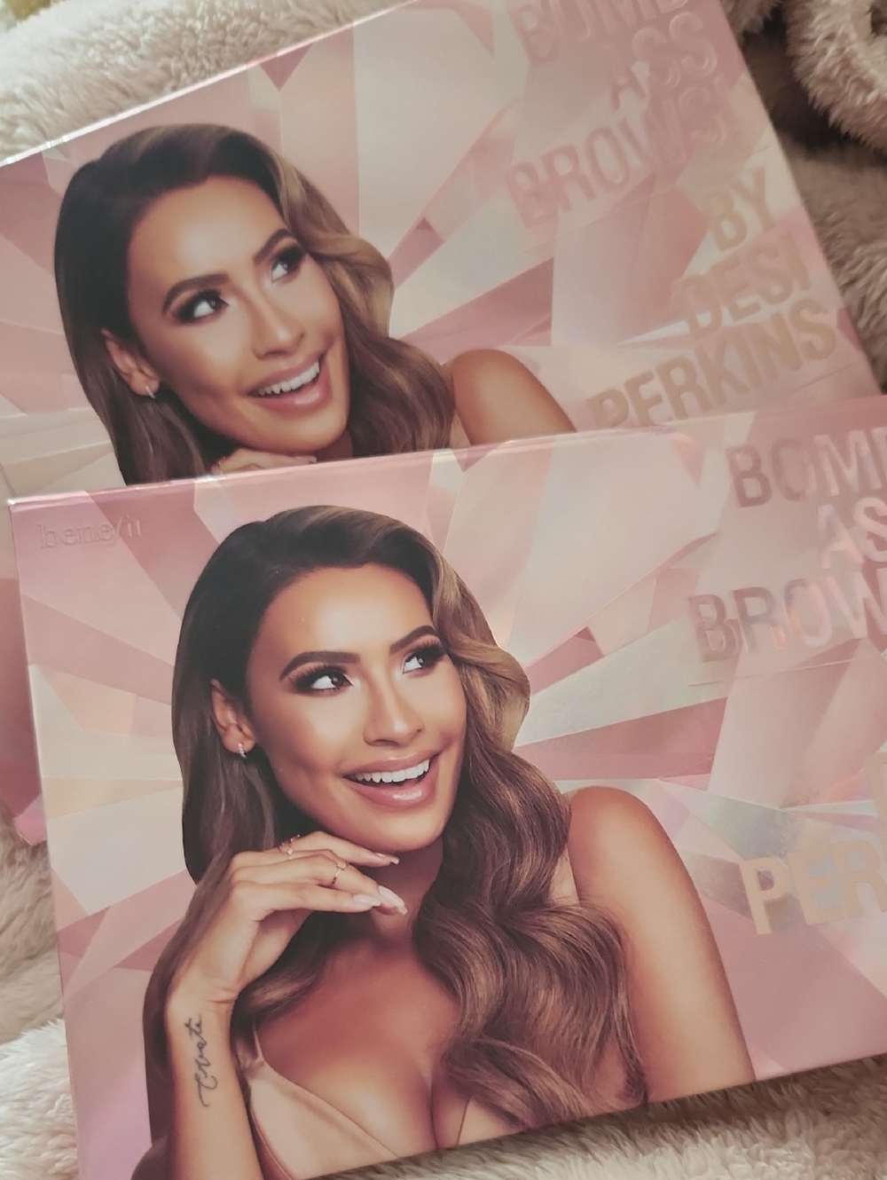 Benefit Pink Gradient Beauty Palette with Model Artwork